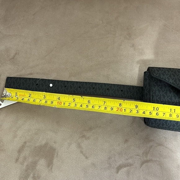 Michael Kors adjustable belt monogram black/Gray with silver hardware-SizeS/M - Picture 7 of 17